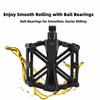 2PCS Lightweight Bike Pedals Aluminum Alloy Mountain Bike Foot Pedal  Cycling Upgrade