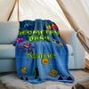 Personalized Custom Name Blanket - Geometry Dash Print Design,Blanket for Sofa,Bed,Travel,Camping - Soft and Warm, Great Gift