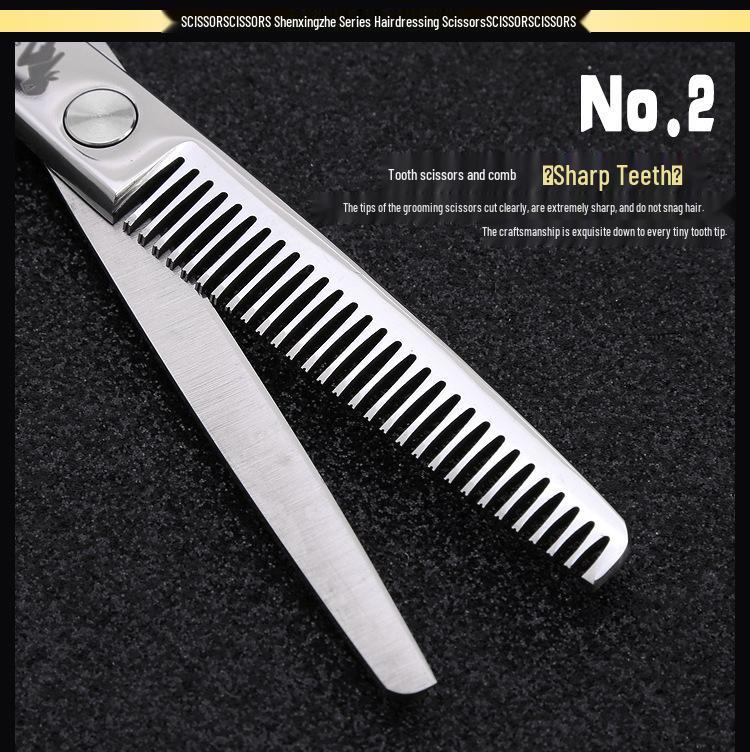 Spirit Walker Straight Handle Hairdressing Scissors - Barber & Thinning Shears
