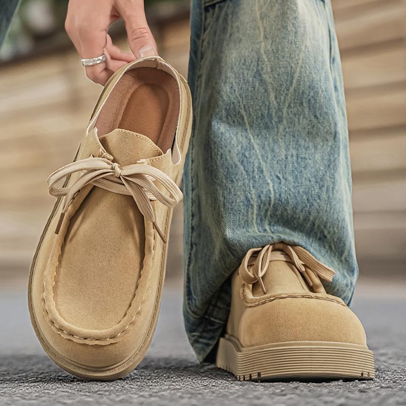 Platform Half Shoes Mules for Men Closed Toe Slip On Flat Sneakers Slides Sandals Summer Open Back Casual Shoes Loafers Slippers
