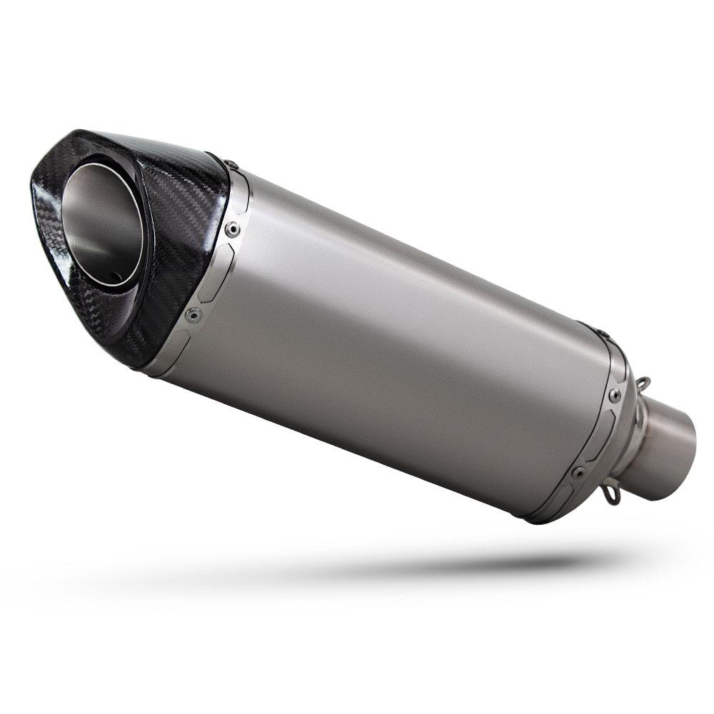 Motorcycle Scooter Exhaust Modification: 430 Titanium Alloy Round Tail Large Hexagonal Section, 60MM