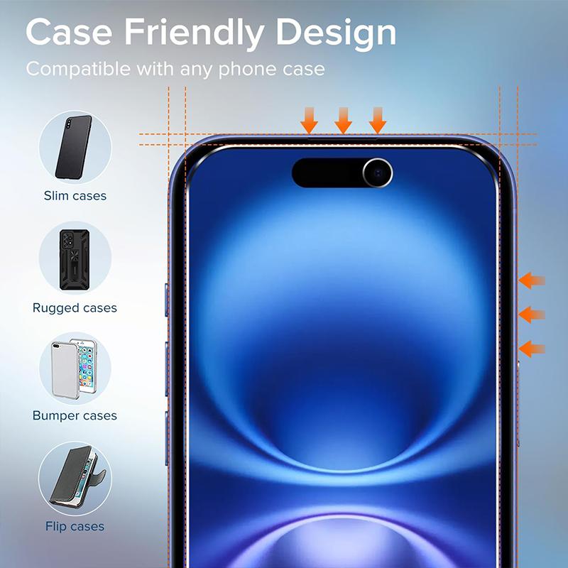 180 Degree Full Cover 9h Anti Scratch Dust Free Privacy Tempered Glass Screen Protector for iPhone 11 12 13 14 15 16 17 Pro Max