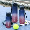 Gradient Frosted Water Bottle with Free Shipping - Large Capacity, Portable Sports Cup for Men and Women