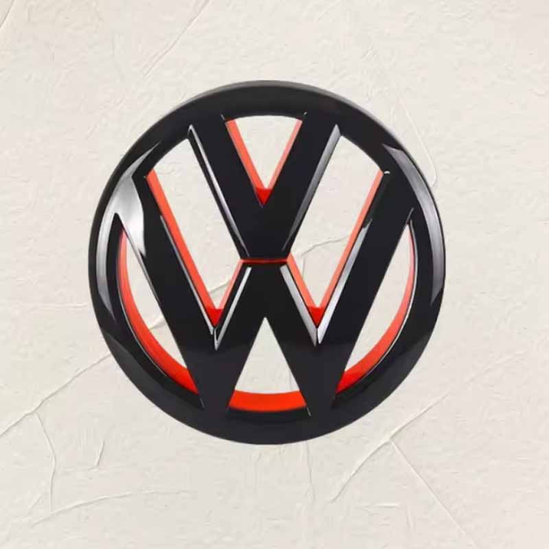 For VOLKSWAGEN VW 137mm ABS Car Front Grille Emblem & 110mm Rear Trunk Lid Badge For VW Volkswagen Golf 6 golf6 MK6 GTI 2010-201