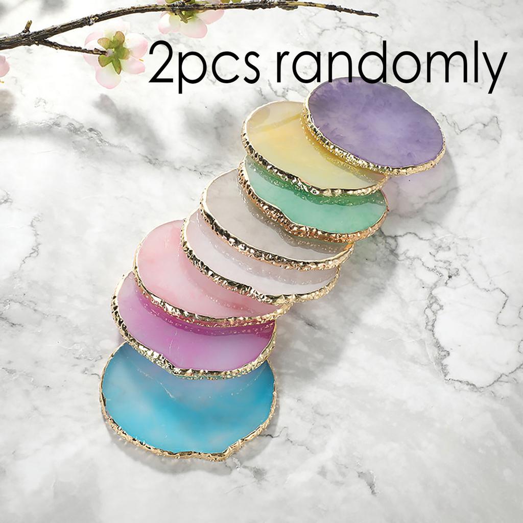 Irregular Multi Colour Resin Jewellery Tray Home Storage Desktop Clutter Ring Necklace Organis Nail Art Palette Randomly Send Co