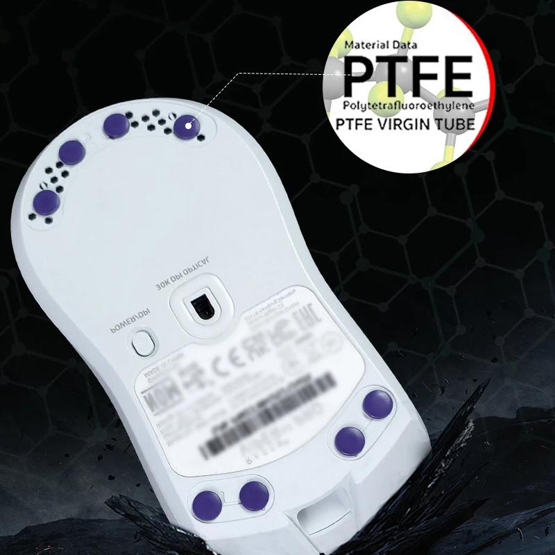 For X-Raypad Mouse Foot Skates Feet Purple Round Dots Pads Ptfe Anti Collapse Wear Resistant Diy Mice Glide Feet