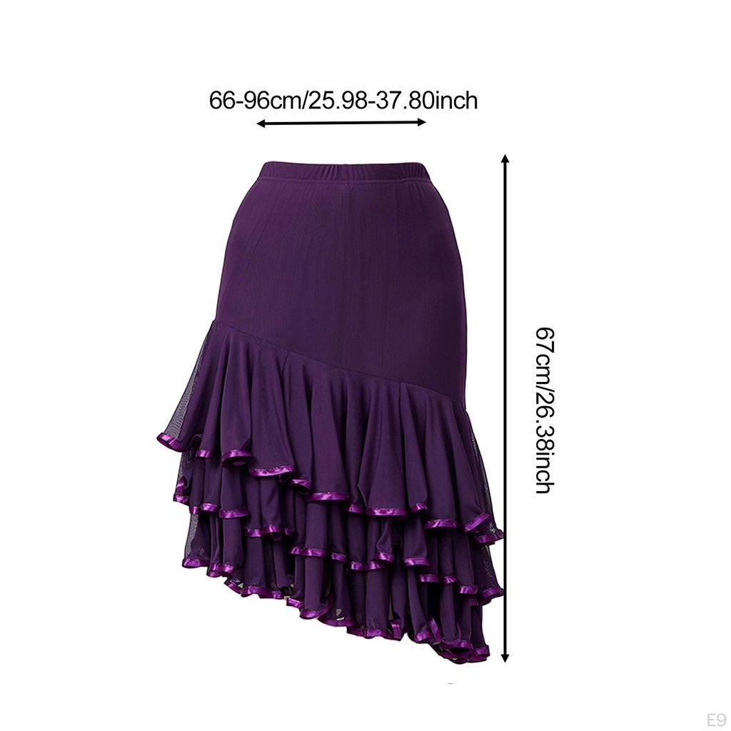 Ballroom Dance Skirt Adults Dancing Dress for Performance Waltz Competition Show