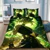 3D Print Yu-Gi-Oh MONSTER CARD Anime Bedding Set Duvet Cover Bed Set Quilt Cover Pillowcase Comforter king Queen Size Boys Adult