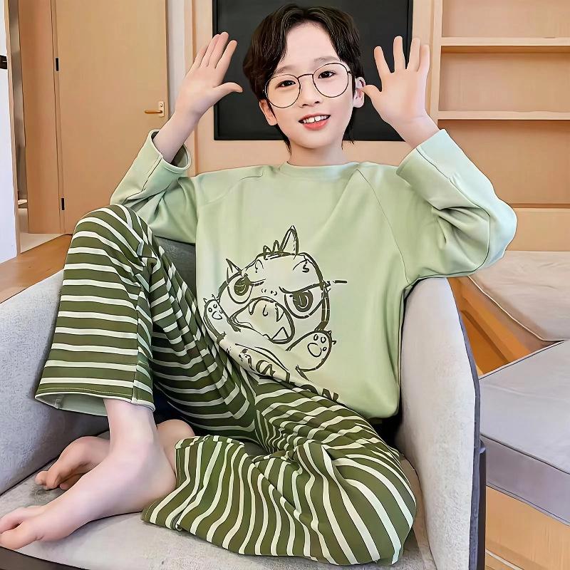 Jungen Cartoon Pyjama-Set - Langarm für Frühling/Herbst