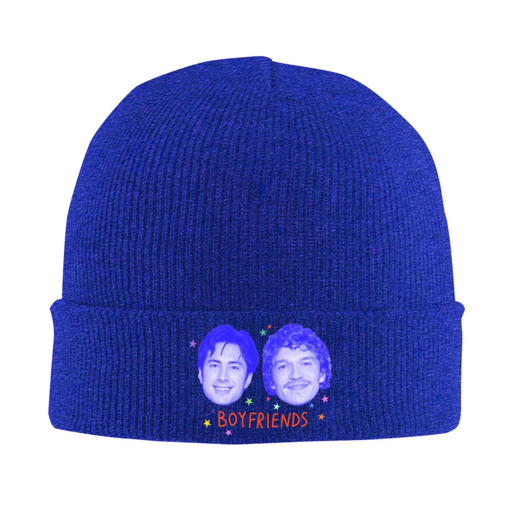 Connor Storrie And Hudson Williams Knitted Hat Womens Unisexs Beanies Winter Hats Acrylic Heated Rivalry Warm Cap