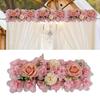 Artificial Rose Flower Row Faux Silk Rose Panel Backdrop DIY Floral Wall Decor for Wedding Arch Reception Ceremony Centerpiece Birthday Party Decor