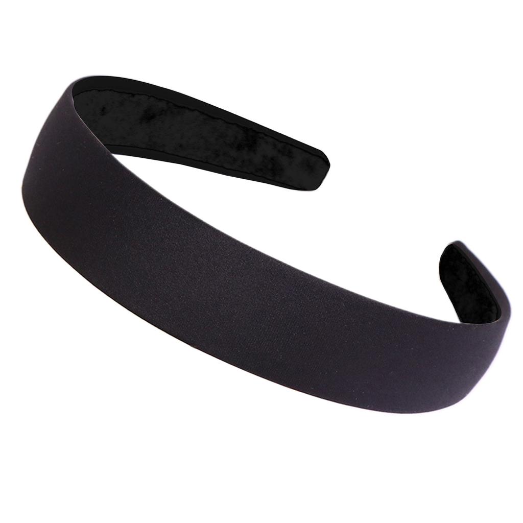 Cheap Wide Satin Headband Plain Headband DIY Headband Solid Simple