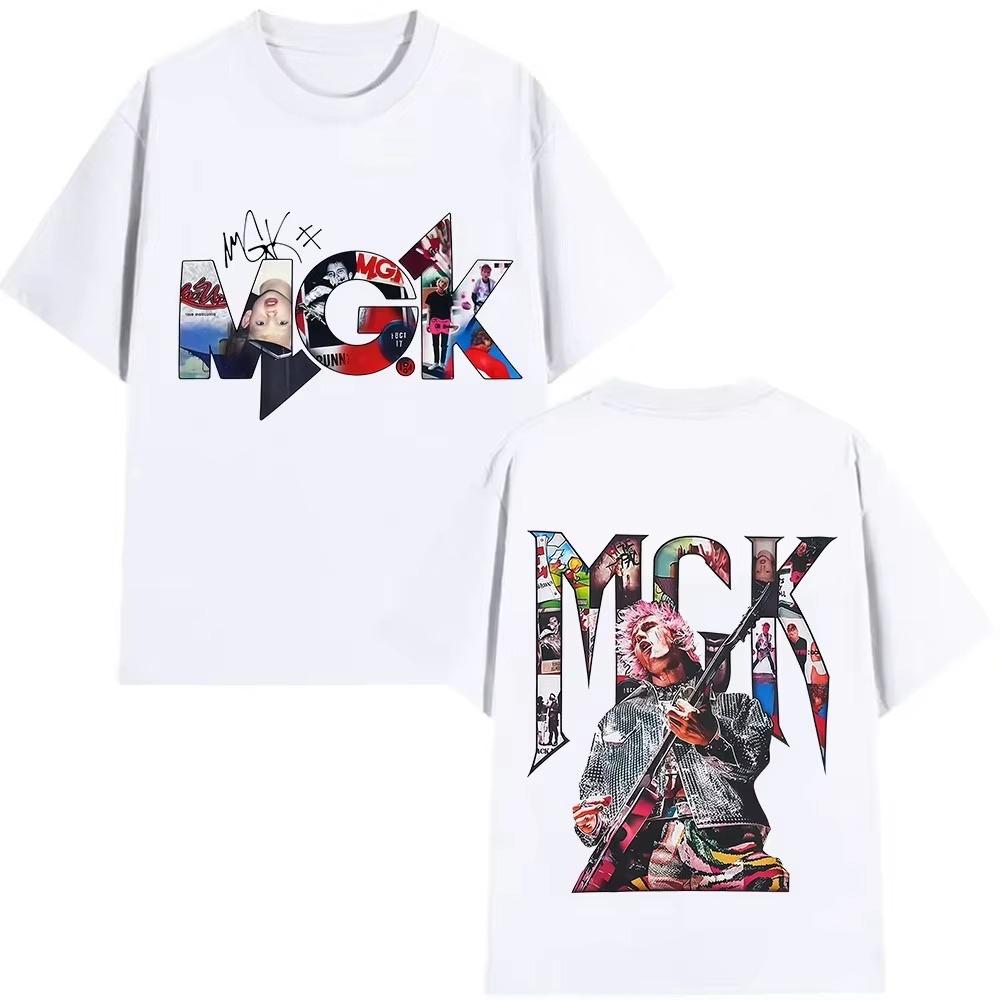 Rapper Machine Gun Kelly Tour Graphic T Shirt Mans Clothing Fans Gift Cotton T Shirts Hip Hop Gothic summer Short Sleeve Top