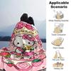 1pc Pink Kitty blanket Lightweight Flannel Throw for Sofa Bed Travel Camping Livingroom Office Couch Chair
