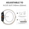 Bracelet en nylon tressé pour Samsung Galaxy Watch 8 40mm 44mm/Watch 8 Classic 46mm Bracelet sans espace pour Galaxy Ultra 2025 Bracelet en nylon