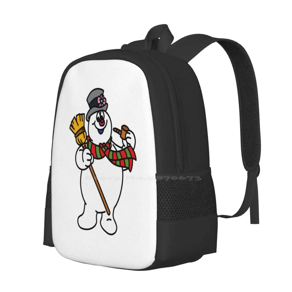 Frosty The Snowman Hot Sale Backpack Fashion Bags Frosty The Snowman Christmas Vibes Jolly Happy Soul Corn Pop Pipe Nose