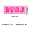1 peça "LOVE" Letra Donut-Forma de Silicone para Chocolate, Fondant e Doces - Formas de Assar 3D para Decoração de Bolos DIY,