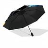 1pc Stained Cat Automatic Open/Close Umbrella, Umbrella with cartoon Design, Portable Compact Umbrella for Men & Women, Good Holiday Gift yy