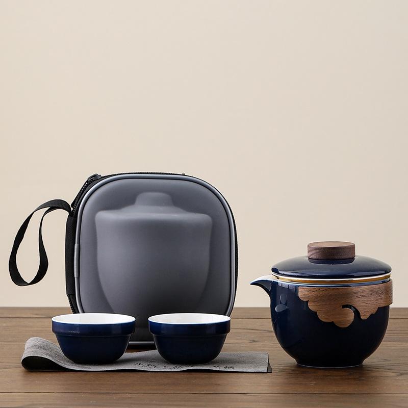 Ceramic Hand Grab Pot Kuaike Cup Portable Travel Tea Set Business Gifts Opening Event Souvenirs