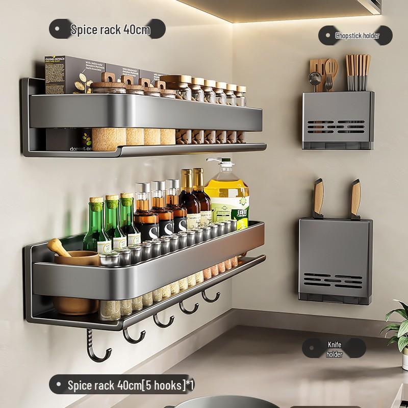 Gao Wenhai Stanzfreies Wand-Gewürzregal - Küchenregale
