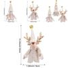 Christmas Santa Claus Snowman Deer Bottle Cover With Plush Foam Material For Holiday Table Decor