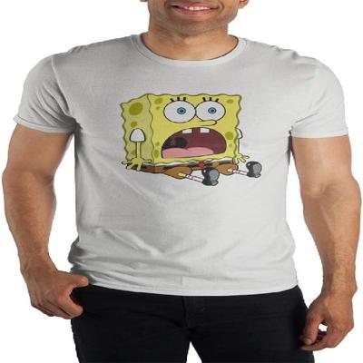 SpongeBob Schwammkopf 'Erstaunt' Kurzarm-T-Shirt-Klein