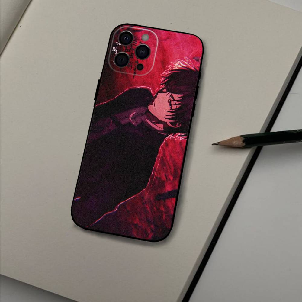 Yuuichi Katagiri Anime Phone Case For iPhone 16,15,14,13,12,17,Pro Max,Plus Silicone Black Case