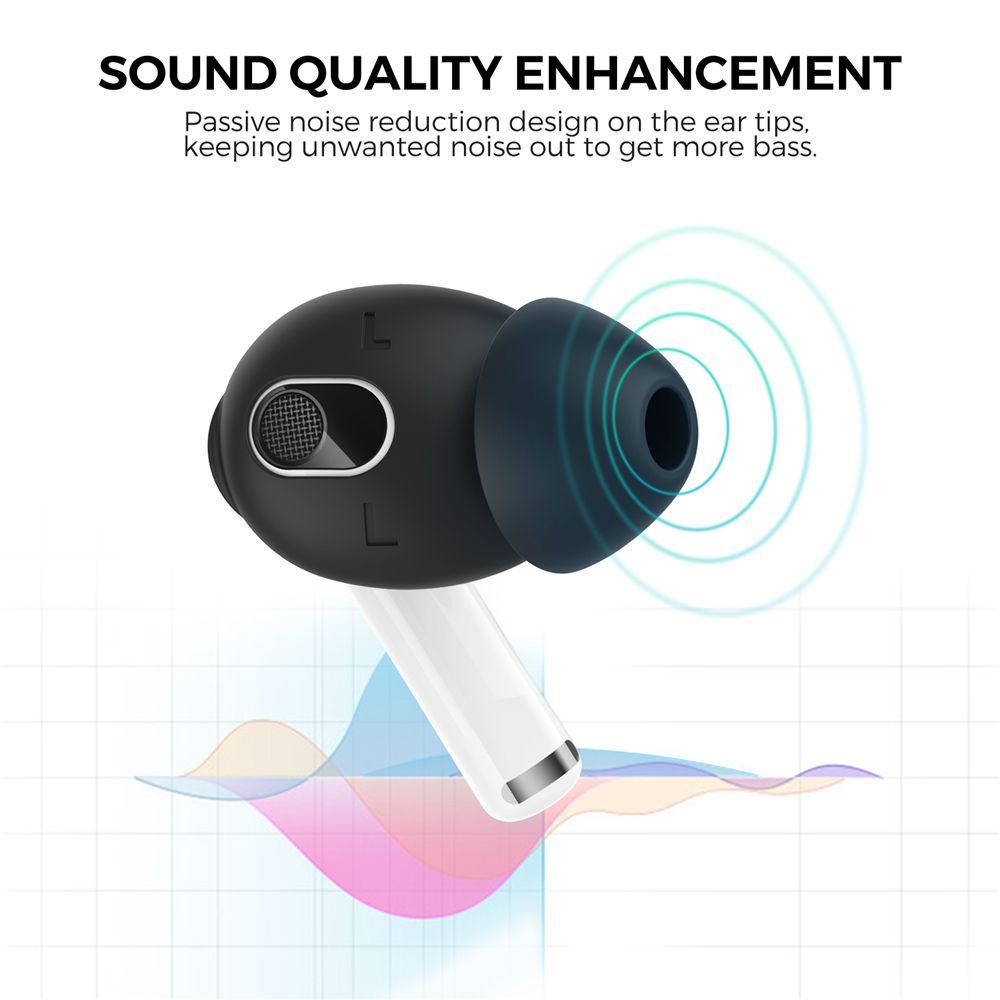 3 Paar Silikon-Schutzhülle für AirPods 3 Ultradünne Ohrhörer Ersatzschutzhülle Eartips Kopfhörerzubehör