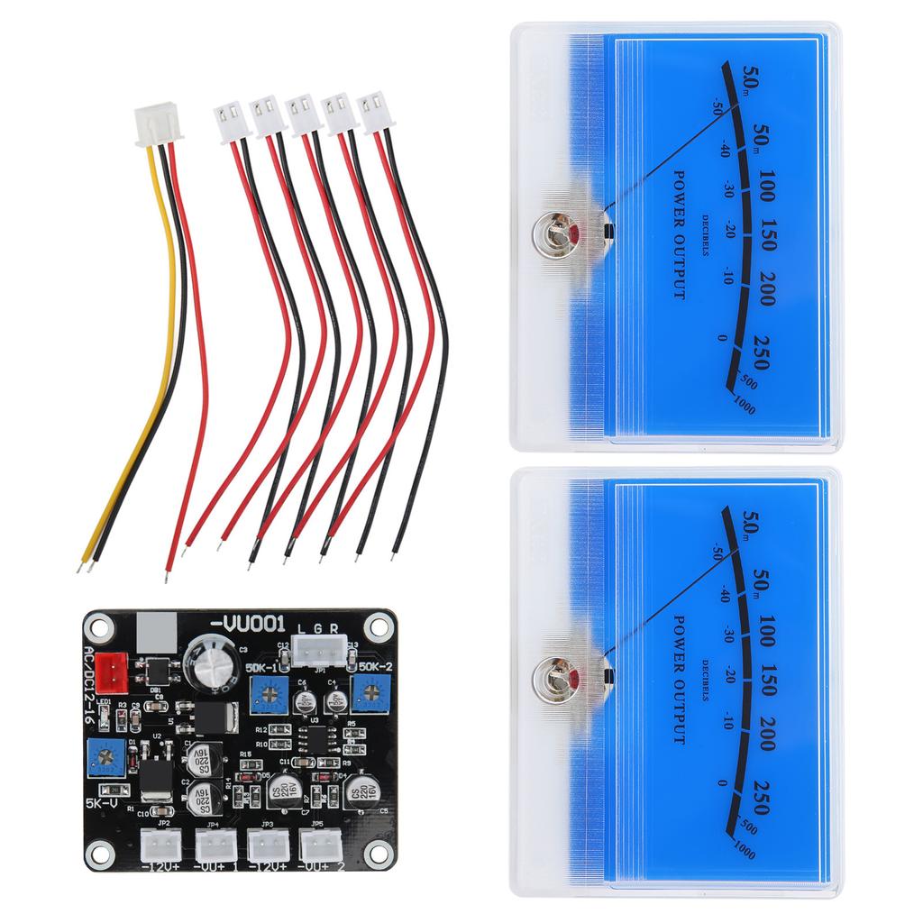 TS DB90A L 2PCS VU Meter Sound Level Meter Driver Board with Backlight for DIY Recording Studio
