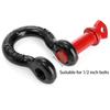 1/2" 5/8" Tow Shackle Anti-Rust Tow Hook Towing Kit D-Ring Shackle  Trailer Towing