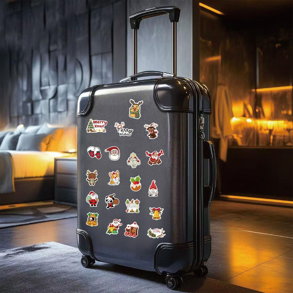 100 Christmas Stickers, Backpack Decorations, Cartoon Stickers, Refrigerator Stickers