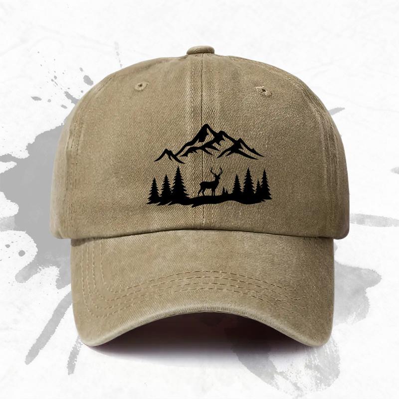 Cappellino da Baseball Regolabile con Stampa Montagna Foresta Leggero Stampato Cappello da Donna Natura Uomo alla Moda un Ideale