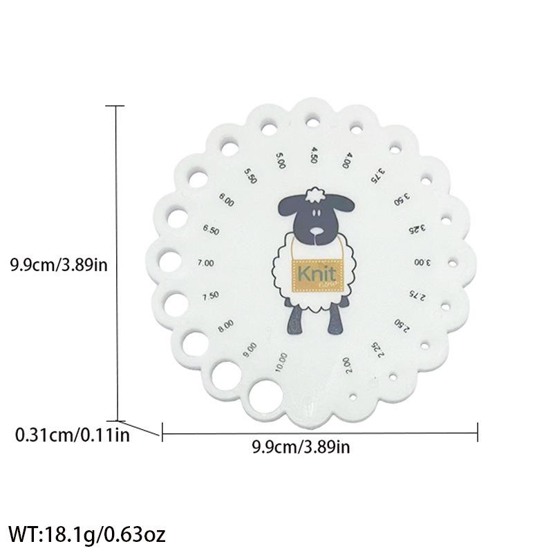 Multifunctional High-Quality Plastic Knitting Ruler Tool