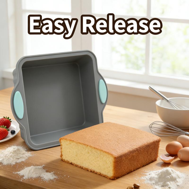 Silicone Round Cake Tray Non-Stick Silicone Baking Tray Set Food Grade Cake Mold With Metal Reinforced Frame For Oven Baking