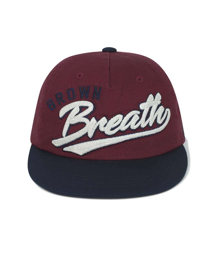 BROWNBREATH Coloration Flat Visor Cap - Burgundy