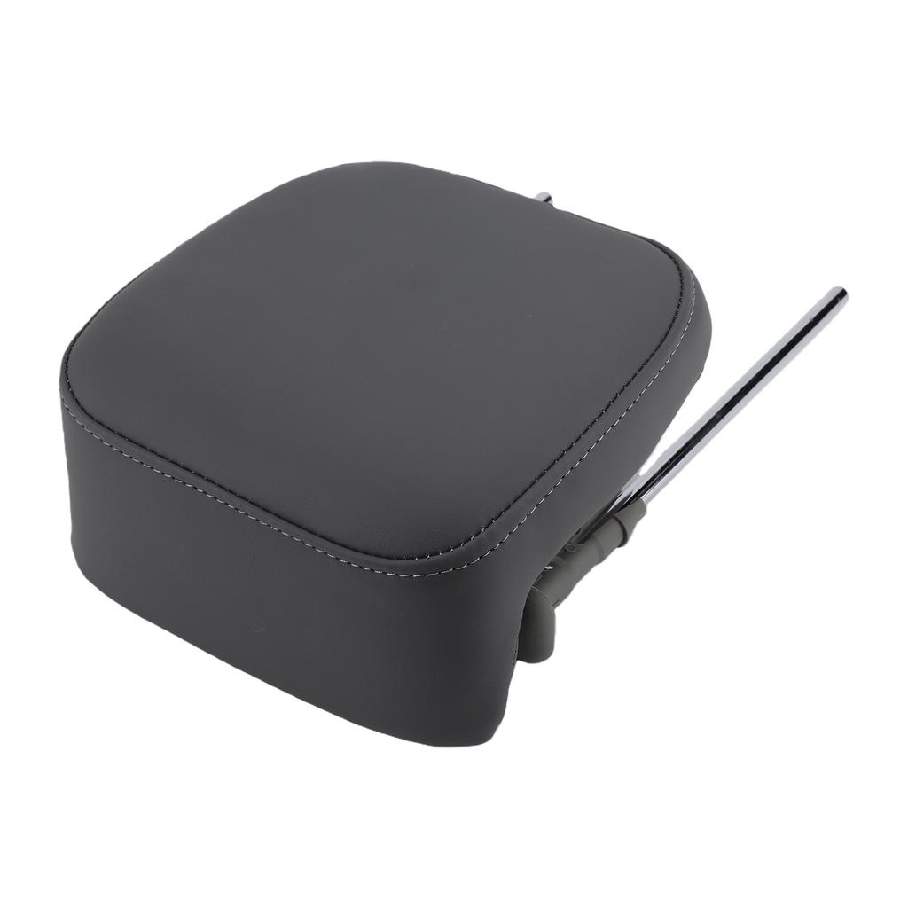 Car Seat Headrest Neck Support Memory Foam Adjustable Height PU Leather Black Replacement