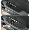 For MG 4 MG4 EV Mulan  Car Window Control Lift Switch Panel Cover Trim Decoration Accessories - ABS Carbon Fiber LHD