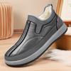 Winter neue Herren Baumwollschuhe rutschfest warm Samt Herrenschuhe Schneeschuhe Outdoor Ein-Pedal Papa Schuhe