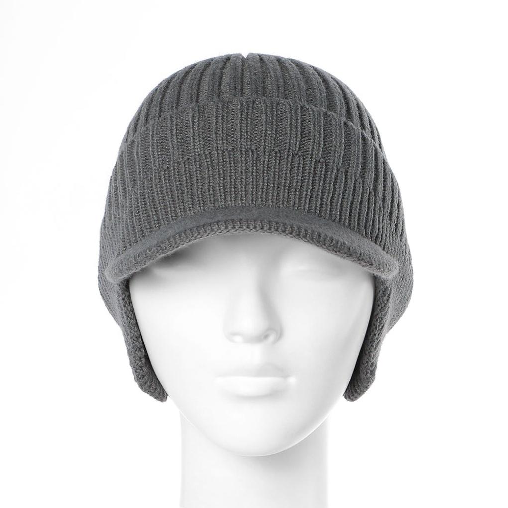 Knitted Earflap Cap Hat, Winter Earmuff, Winter Hat