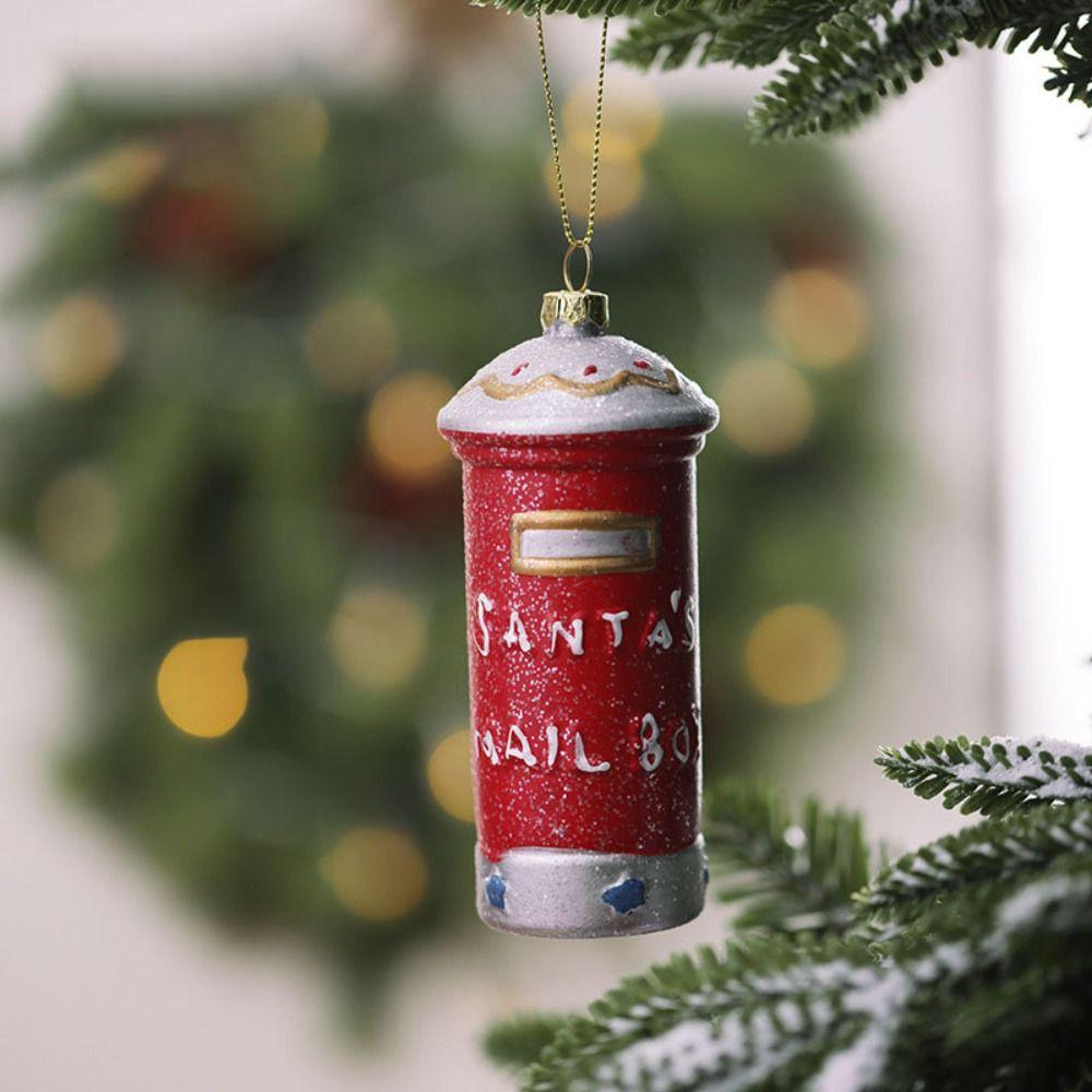 

Разноцветные рождественские подвески, венок на рождественскую елку, почтовый ящик, самолет, падение, украшения, пластиковый тростник, барабан, украшения на рождественскую елку