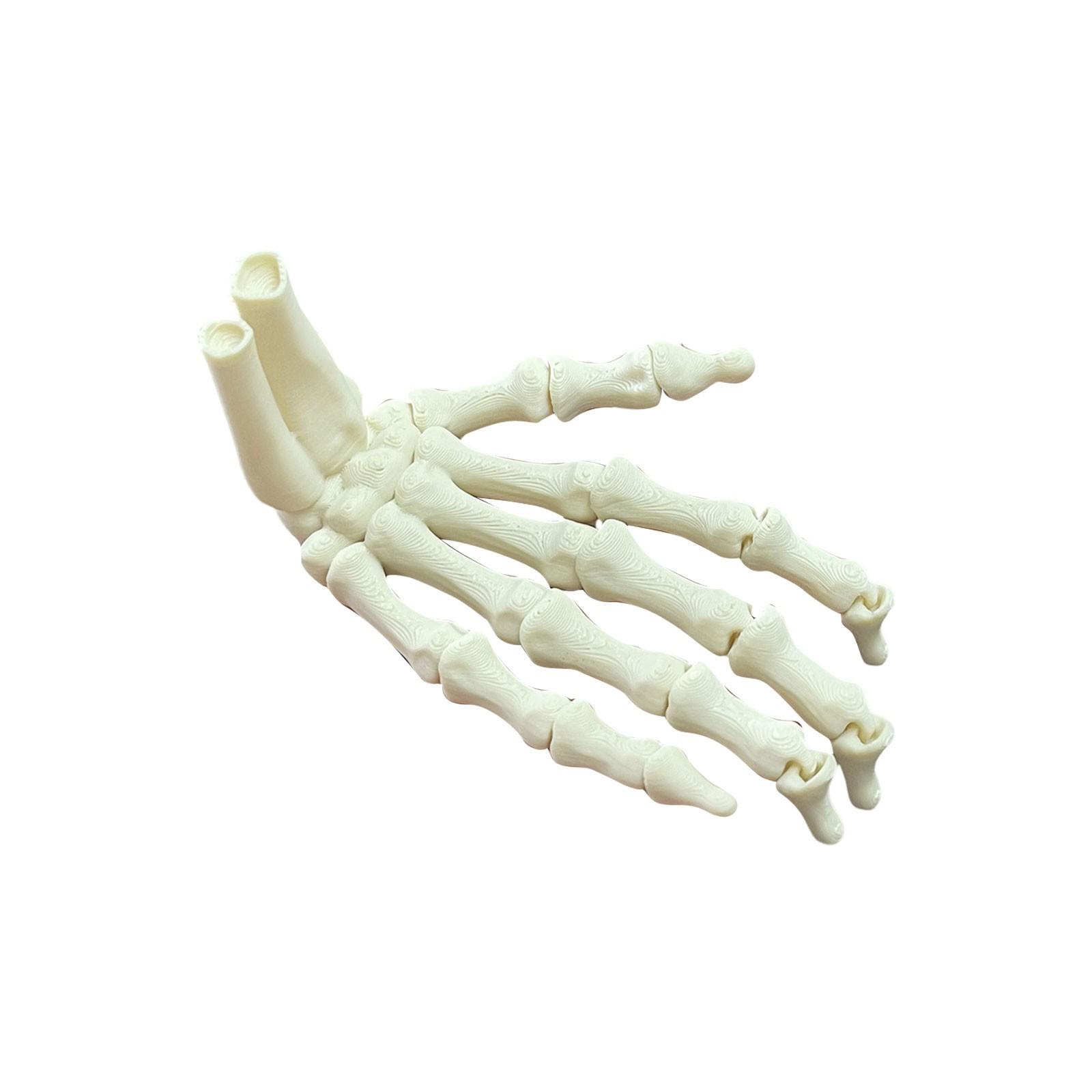 

3D Printed Skeleton Hand Pendant Halloween Series Creative Hand Model Gift Crafts One Size