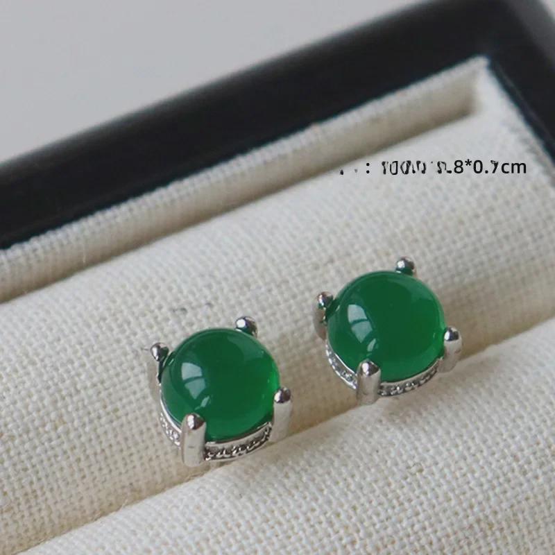 Elegant Retro Zircon Earrings: Chic, Versatile, and Luxurious Silver Needle Design