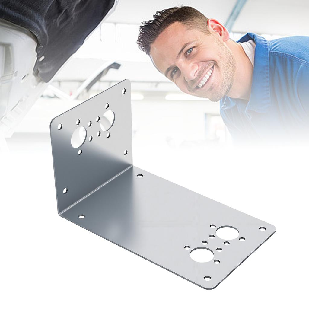 L-Shaped Parking Heater Mounting Bracket, Thickened Iron Vertical   Mounting Bracket with Predefined Holes for Wall and Vehicle Chassis
