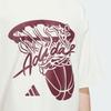 adidas BASKETBALL SS25 T Shirt Unisex Ivory White KD4294