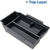 2 Layer-2024 2025 2026 Crosstrek Center Console Organizer For Subaru Crosstrek (Base/Premium/Sport/Limited/Wildernes),Durable ABS 2025