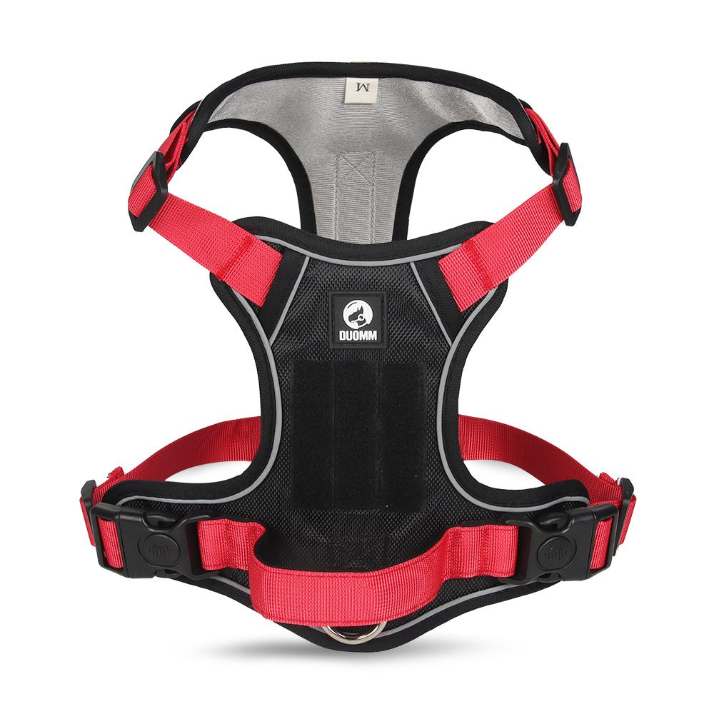 Large Dog Harness with Handle Reflective Adjustable Pet Vest Soft Padded Control Harness for Training Walking