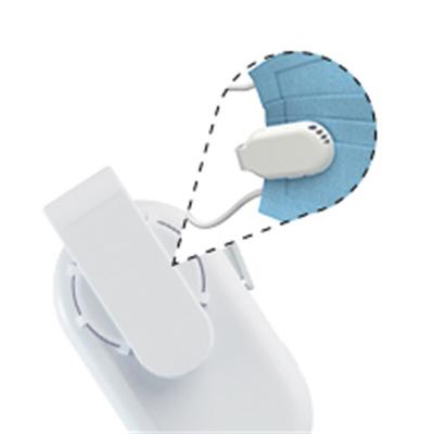Wiederverwendbarer tragbarer Ventilator für Gesichtsmasken, Clip-On-Luftfilter, wiederaufladbarer USB-Abluftventilator, persönliche tragbare Luftreiniger