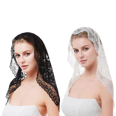 Short Bridal Veil Lace Single Layer Elegant High Grade Wedding Bridal Veil for Churches Weddings Bap