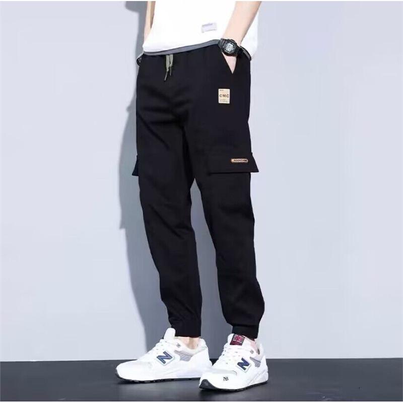 Men's Summer Lightweight Harem Cargo Pants - Loose, Trendy, Versatile Cuffed Casual Sportswear.