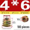 Zinc Alloy Hex Self-Tapping Nut with Washer for Furniture, Internal/External Thread, Medium Wood, Sizes M4-M8.
